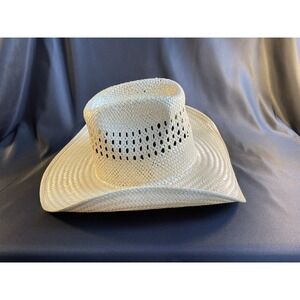 Bailey U-Rollit Western Rodeo Straw Cowboy Hat Size 6 3/4